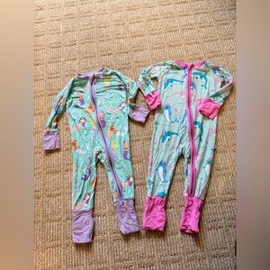 Little Sleepies 3-6 month zippy pajamas